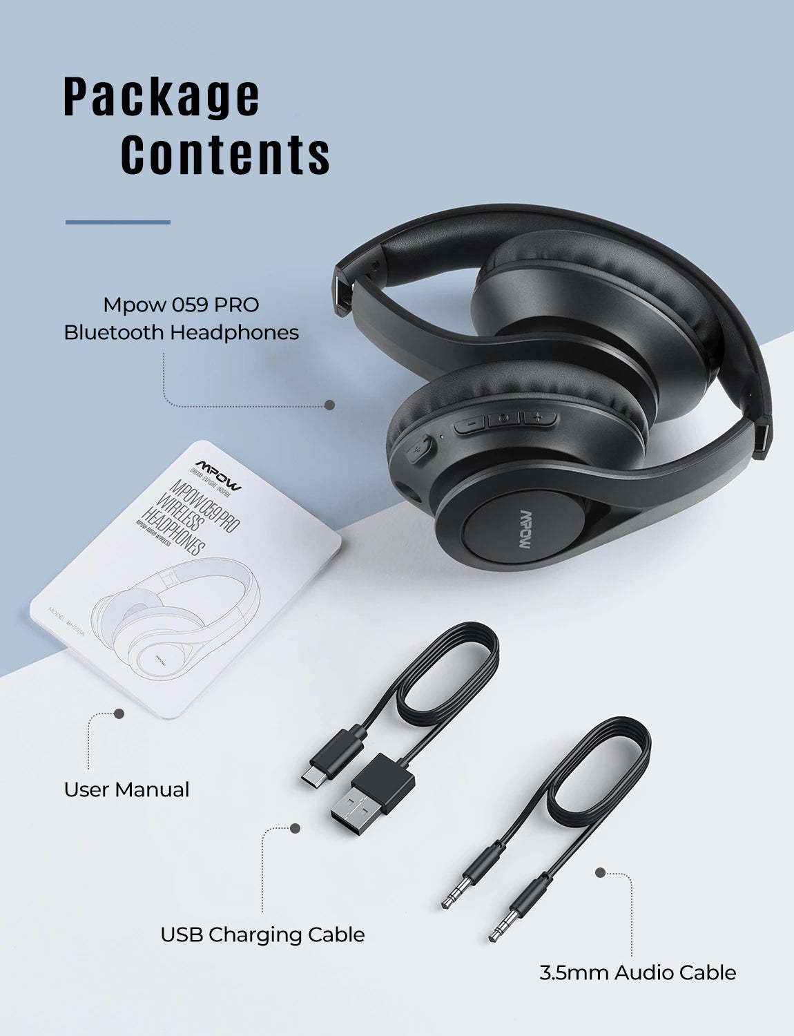 MPOW lite Bluetooth Headphones