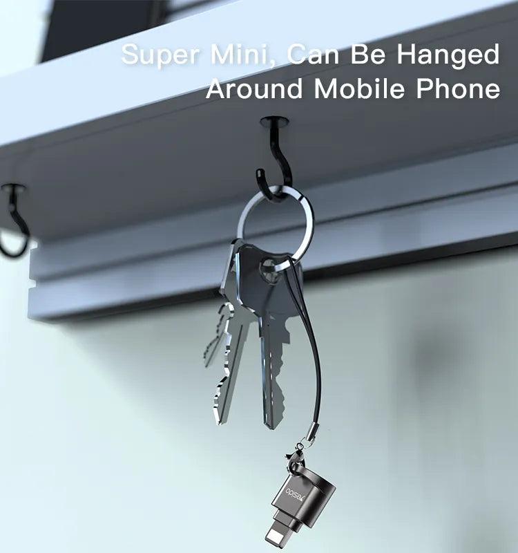 قارئ بطاقات من يسيدو بسعة تصل إلى 256 جيجابايت - أسود