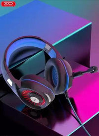 سماعات XO GE-03 سلكية للألعاب بمنفذ Lightning مع مقبس AUX - أسود 