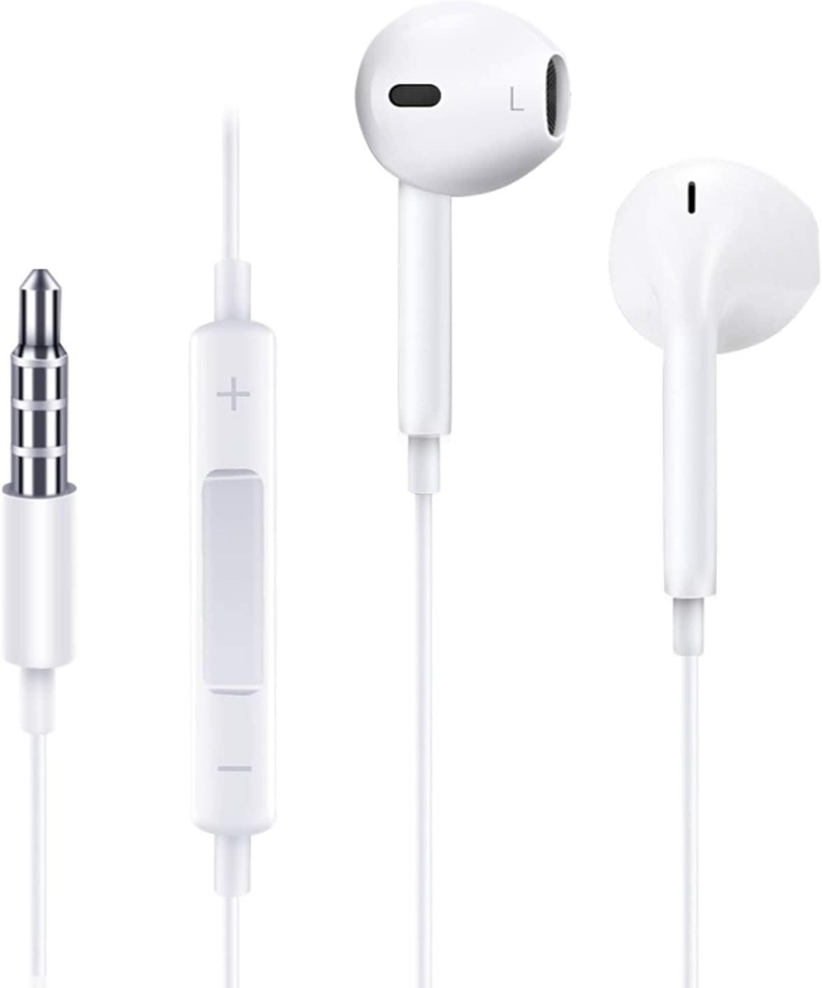 JOYROOM 1.2m 3.5mm Classic In Ear Earphones with Wire Control - White