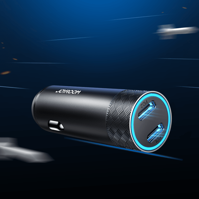 JOYROOM JR CL13 50W Dual PD Car Charger Fast & Safe Charging