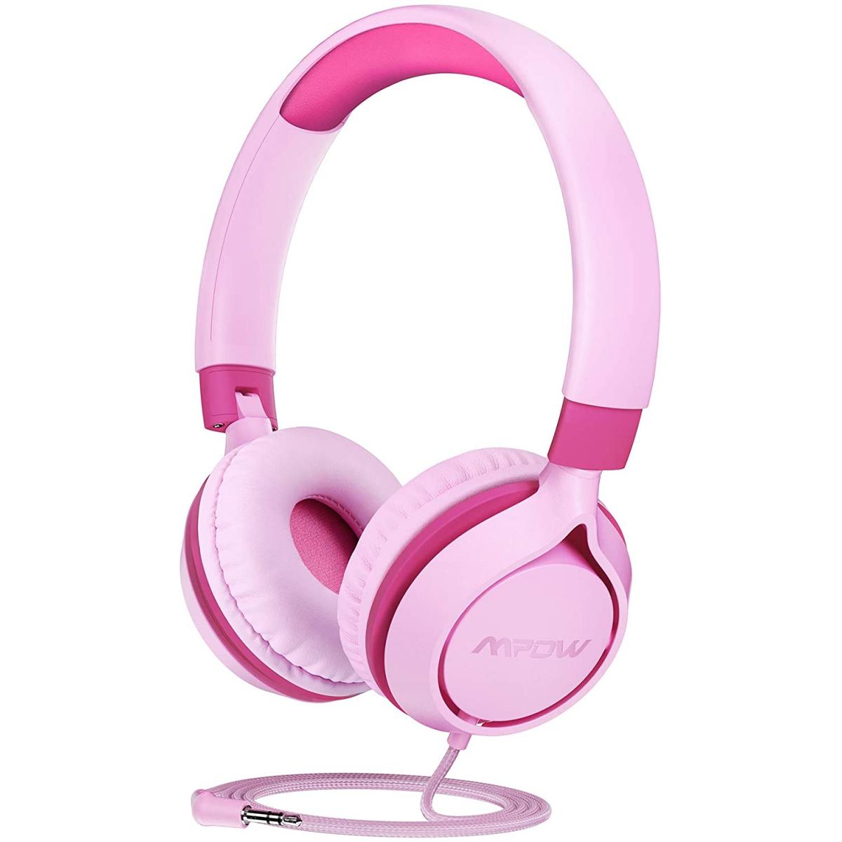 MPOW Che1 Kid's Wired Headset Pink