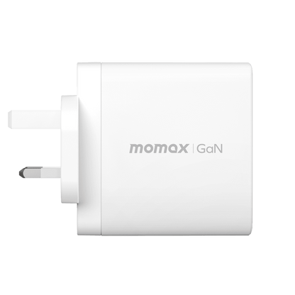 MOMAX ONEPLUG GaN 140W Triple Output Fast Charger - White