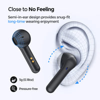MPOW MX1 Wireless Earbuds, black