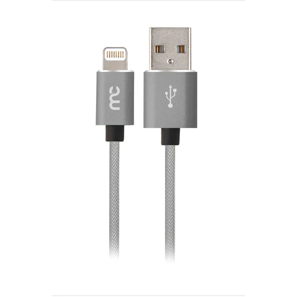 MyCandy USB A TO LIGHTNING CHARGE AND SYNC CABLE 1M GREY