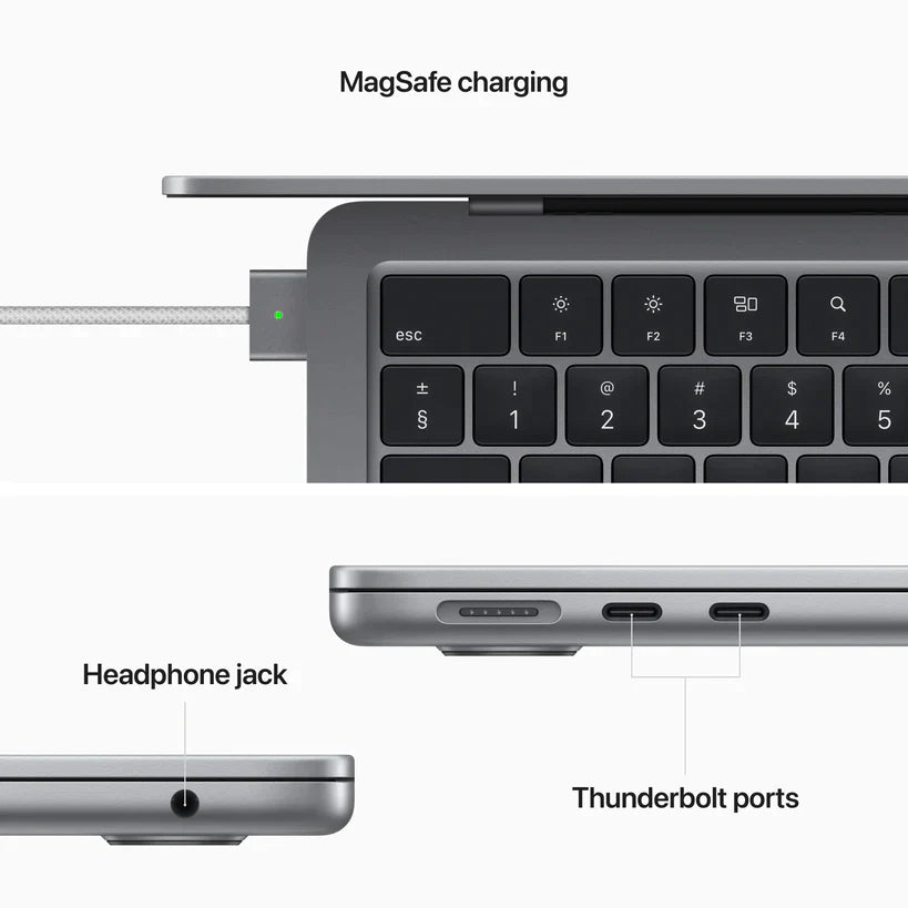 Apple MacBook Air M2 chip - 13-inch with 8-core CPU and 10-core GPU, 512GB - Silver
