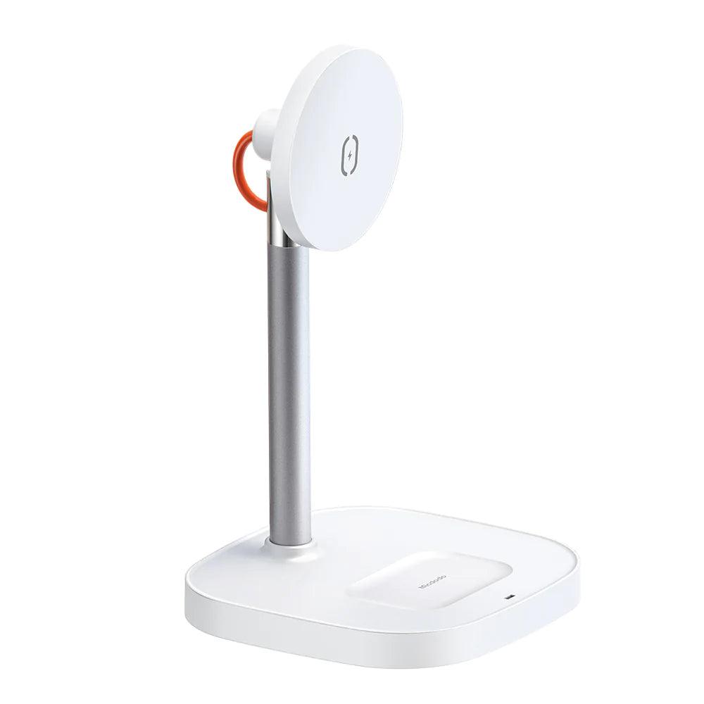 Mcdodo 2 in 1 Desktop Wireless Charger - White Mcdodo 2 in 1 Desktop Wireless Charger - White