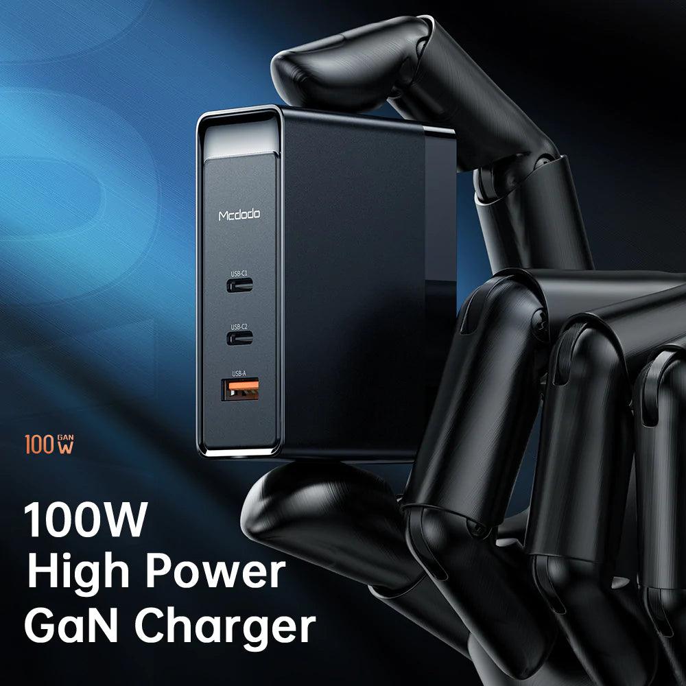 Mcdodo 3 Port 100W Charger Fast & Convenient Charging 