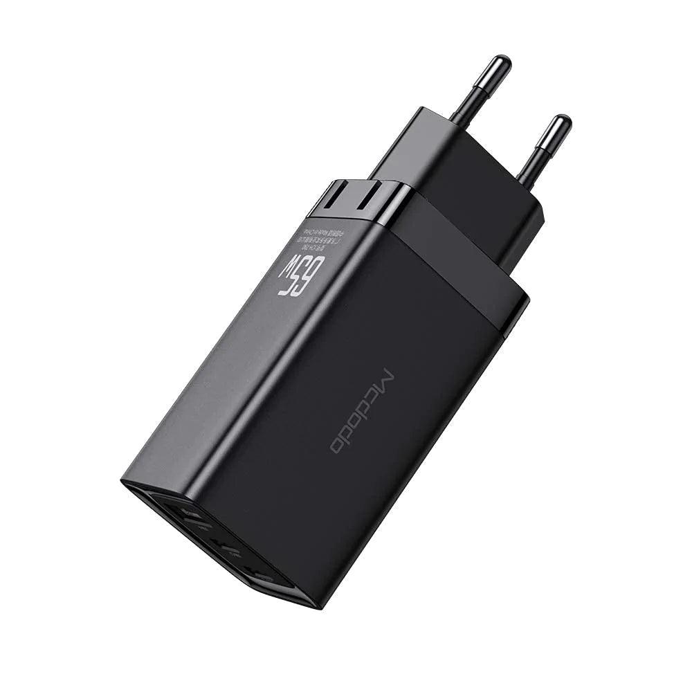 Mcdodo 65W GaN USB C Wall Fast Charger with 2 Ports - Black Mcdodo 65W GaN USB C Wall Fast Charger with 2 Ports - Black