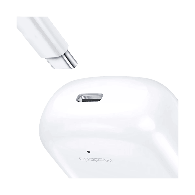 Mcdodo TWS Wireless Earbuds with Bluetooth 5.0 and HD Sound-  White