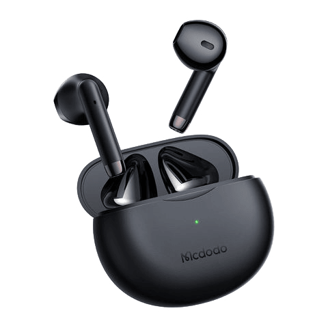Mcdodo TWS Wireless Earbuds with Bluetooth 5.0 and HD Sound - Black & White
