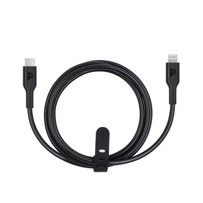 كابل Powerology Mfi Type-C إلى Lightning بقوة 20 وات بطول 1.2 متر - أسود