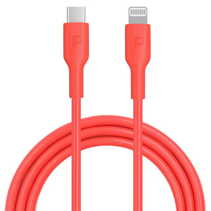كابل Powerology Mfi Type-C إلى Lightning 20W بطول 1.2 متر - أحمر