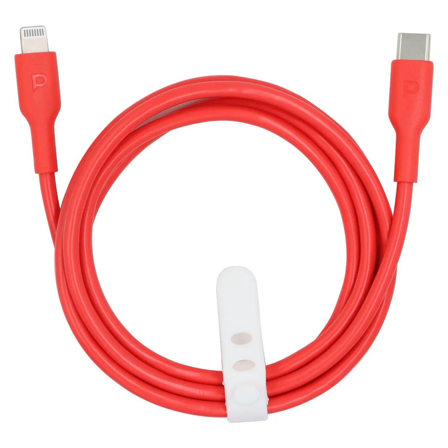 كابل Powerology Mfi Type-C إلى Lightning 20W بطول 1.2 متر - أحمر