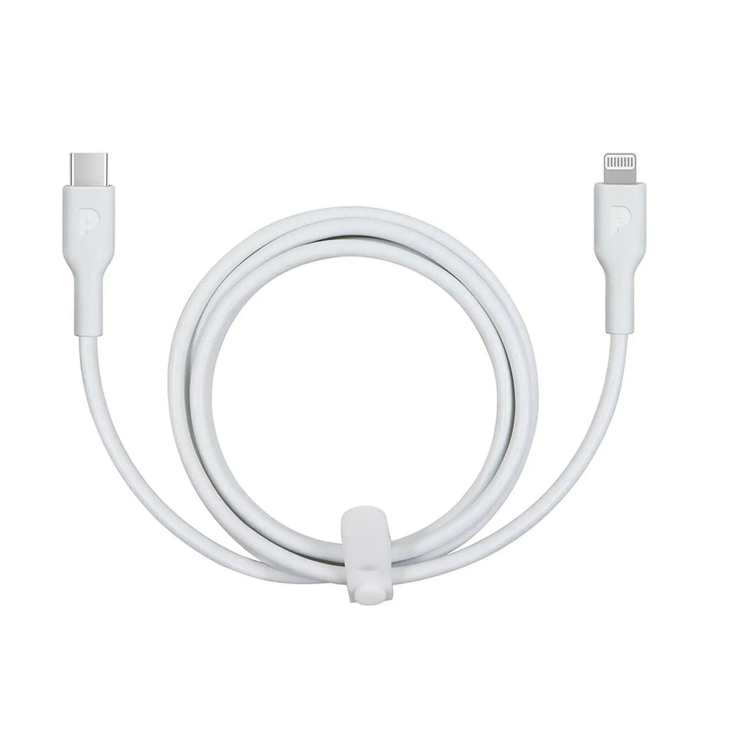 كابل Powerology Mfi Type-C إلى Lightning 20W بطول 1.2 متر - أبيض