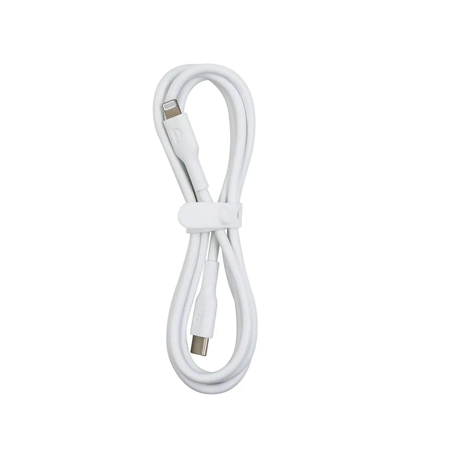 كابل Powerology Mfi Type-C إلى Lightning 20W بطول 1.2 متر - أبيض