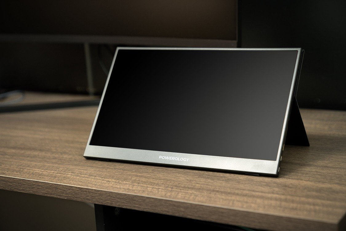 Powerology Ultra-Slim Full HD Portable Monitor 15.6 - Black