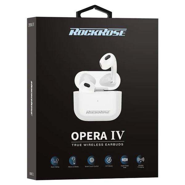 RockRose Opera IV Wireless Earbuds Advanced Technology - White