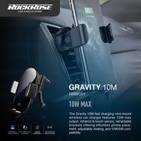 RockRose 10W Wireless Car Charger Fast & Secure