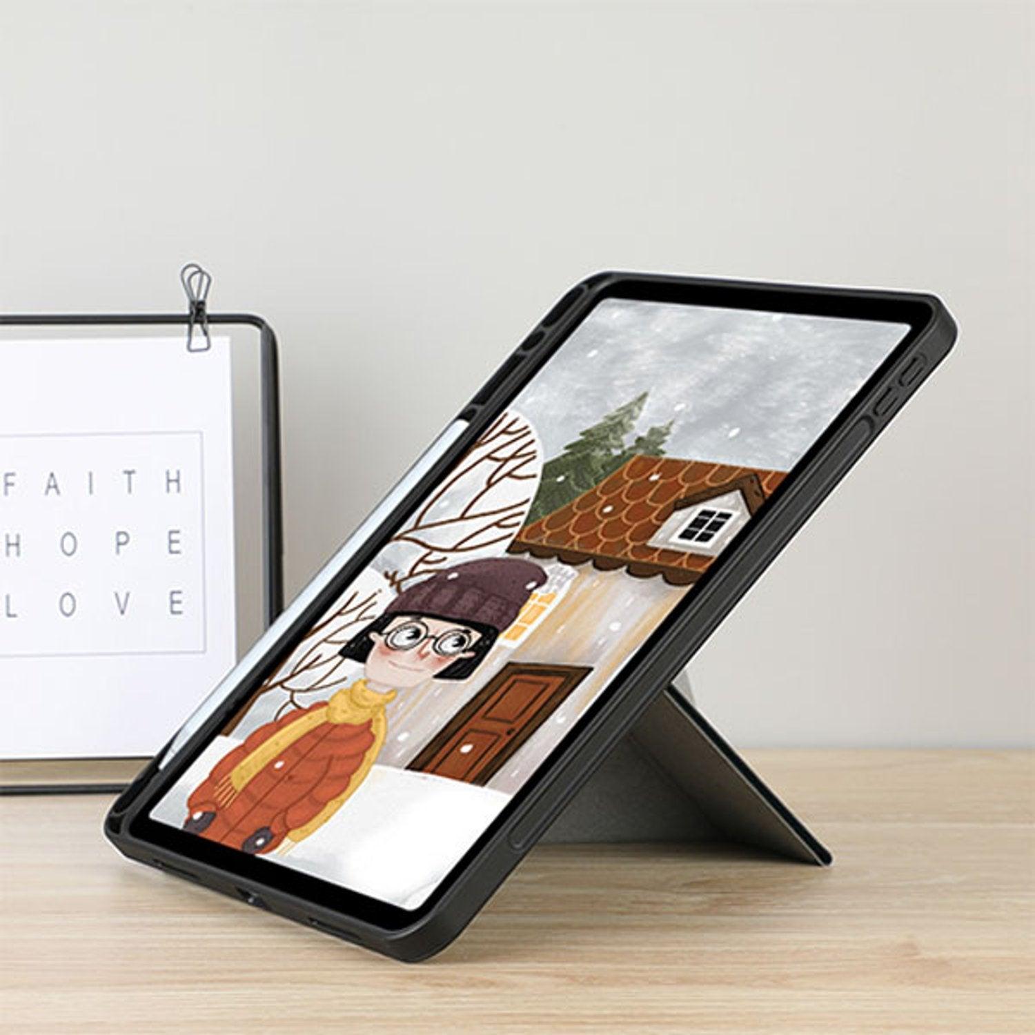 RockRose Smart Tri Fold Folio for iPad Pro 12.9 Sleek & Durable