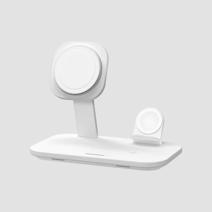 MOMAX Q.Mag Pro 3 3-in-1 MagSafe Wireless Charging Stand UD26 - White
