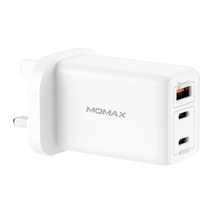 MOMAX One Plug GaN 65W Triple Output Fast Charger UM20