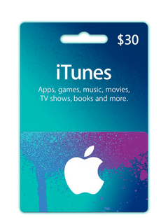 بطاقة هدايا رقمية من iTunes بقيمة 30 دولارًا أمريكيًا