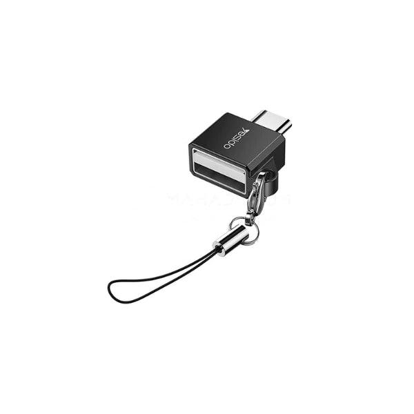 YESIDO Type C OTG Adapter GS08 Durable & Portable - Black