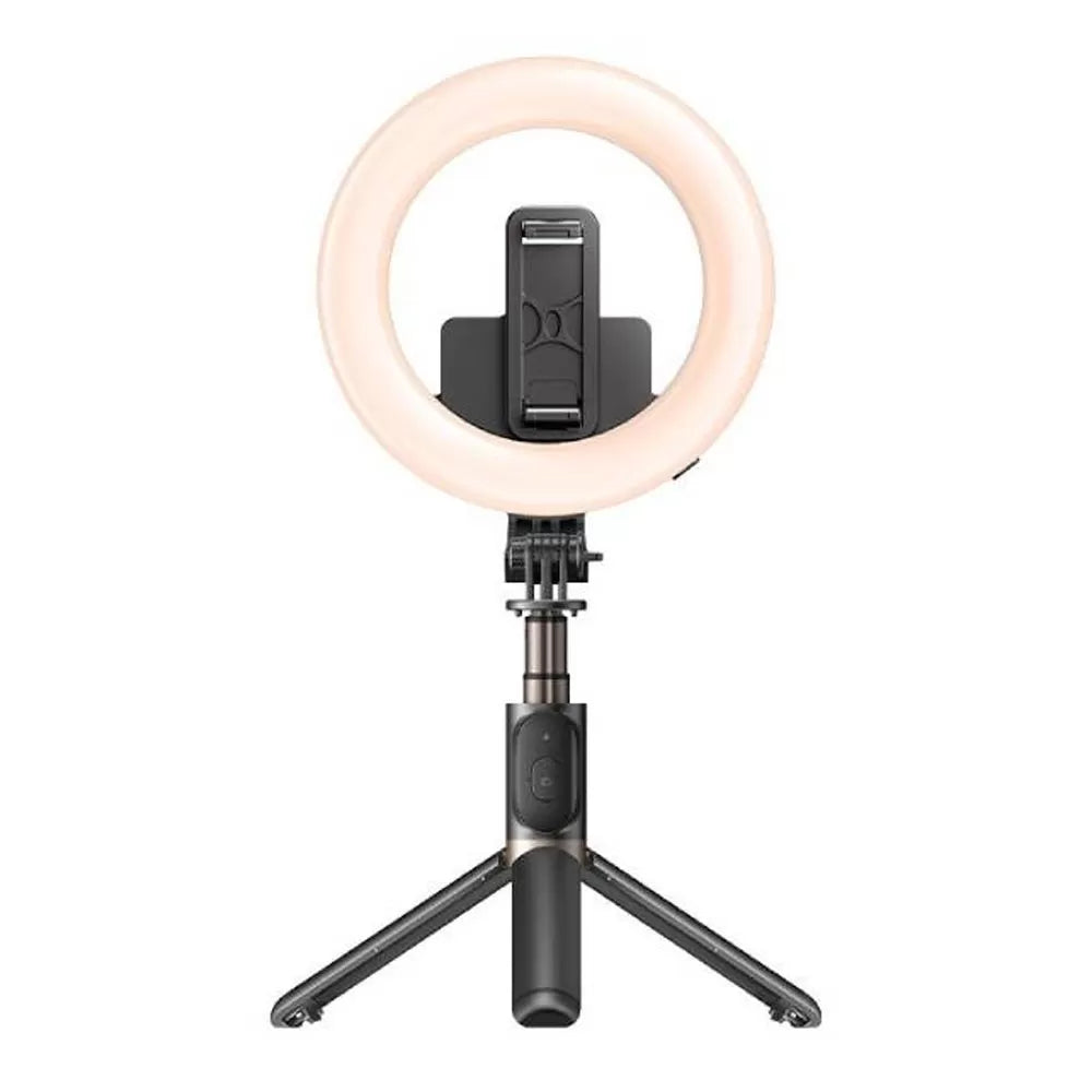 YESIDO SF12 Portable Bluetooth Remote Control Telescopic Phone Holder Tripod Selfie Stick with Ring Fill Light