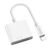 Yesido GS11 OTG Adapter Fast SD & TF Card Transfer - White