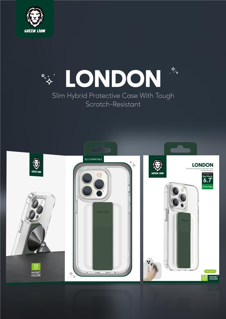 GREEN london with grip protection case iphone 14 pro max - JoCell جوسيل