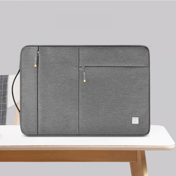 Wiwu alpha slim sleeve bag for 15.6" laptop - gray