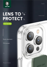 GREEN london with grip protection  case iphone 14 pro max