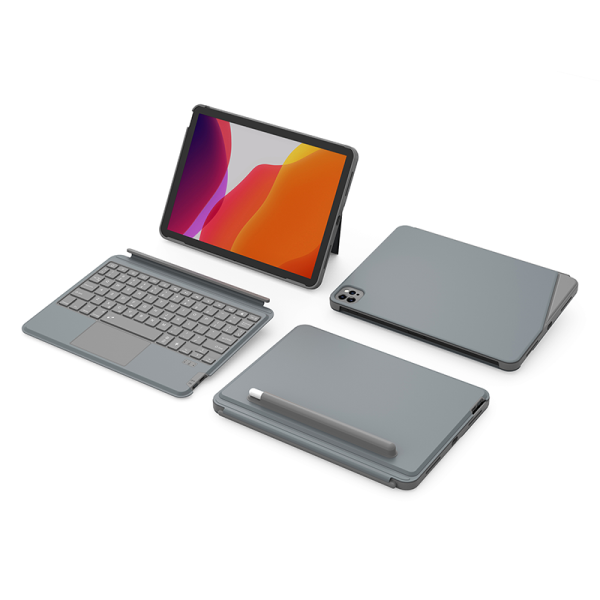 Wiwu combo touch keyboard case for ipad 10.2/10.5 - Gray