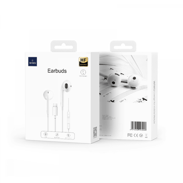 Wiwu Earbuds Type-C Connector - White Wiwu Earbuds Type-C Connector - White