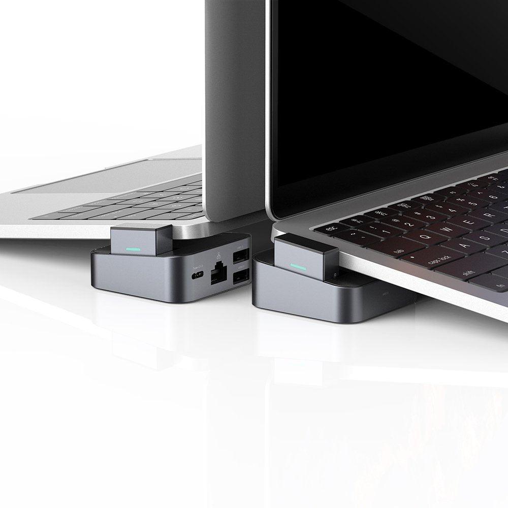 JOYROOM J Cube Multifunctional Docking Station 8 Ports & Stand - Grey JOYROOM J Cube Multifunctional Docking Station 8 Ports & Stand - Grey