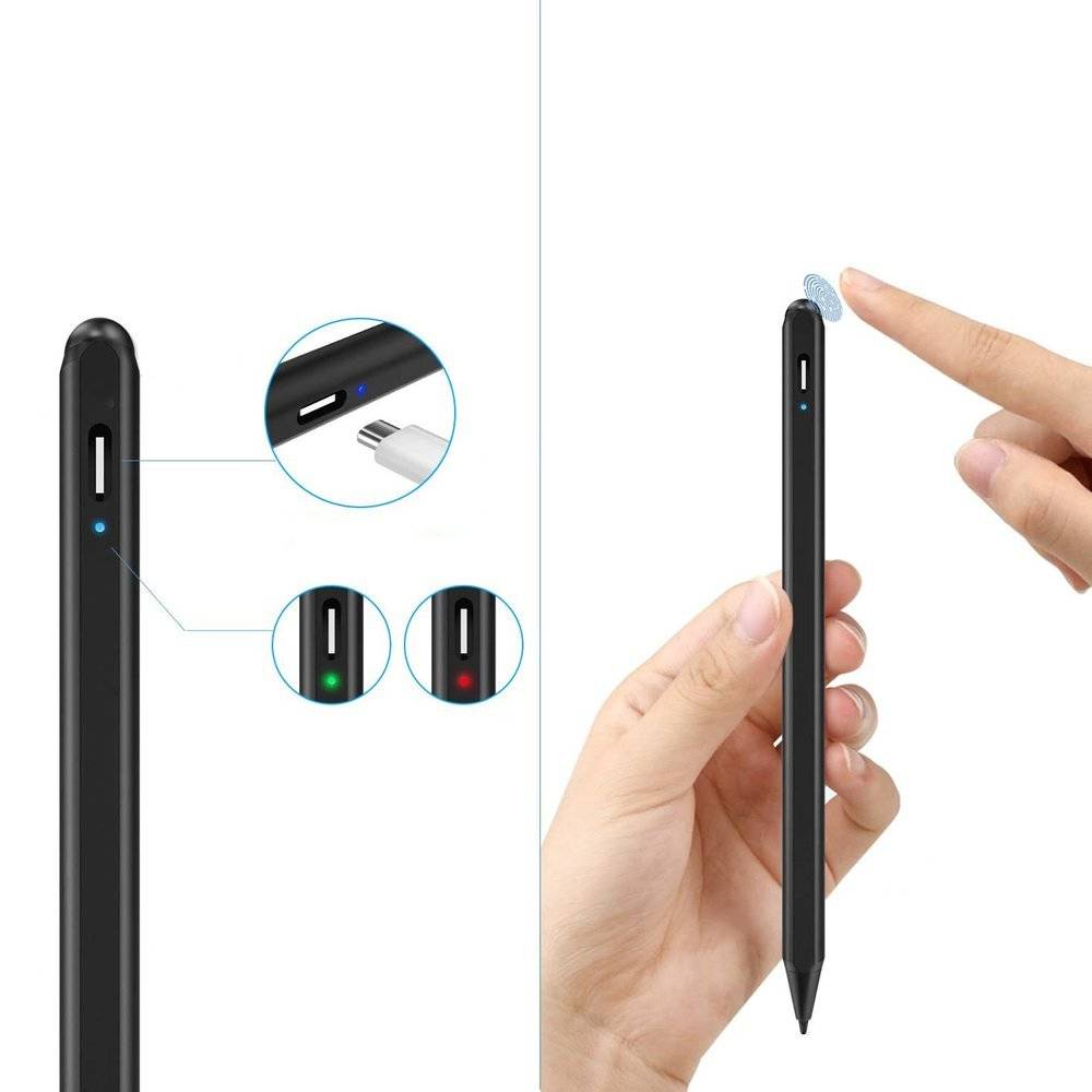 Joyroom Zhen Miao series automatic dual-mode capacitive stylus pen black
