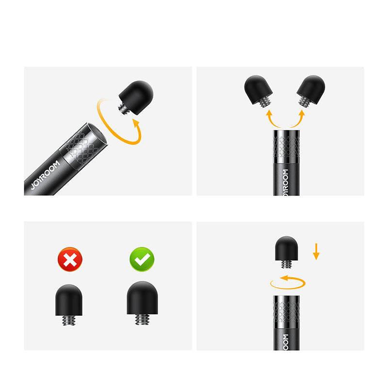 Joyroom passive stylus for smartphone tablet - Black Joyroom passive stylus for smartphone tablet - Black