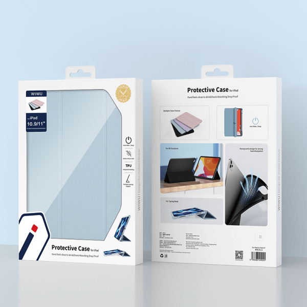 جراب حماية Wiwu لجهاز iPad مقاس 10.2 بوصة/10.5 بوصة - أزرق فاتح 