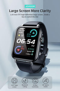 JOYROOM JR-FT5 Fit-Life Series Smart Watch (Answer/Make Call) Black - كارت Cart.JO - جوسيل JoCell جوسيل