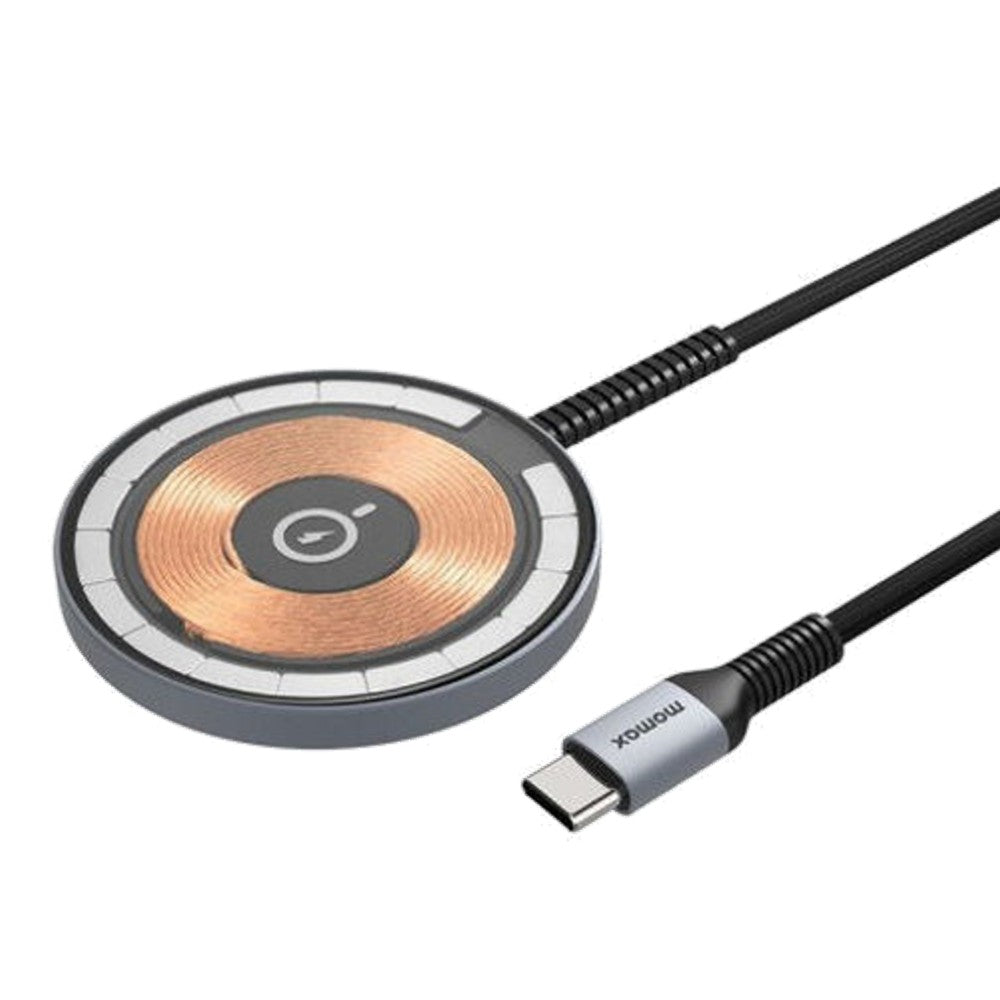 MOMAX Q.Mag 2 15W Magnetic Wireless Charger - Space Grey