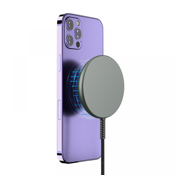 Wiwu ultra-thin magnetic wireless charger - transparent