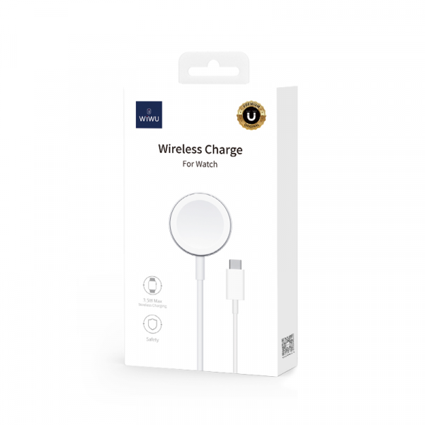 Wiwu Apple Watch Type-C Wireless Charger - White