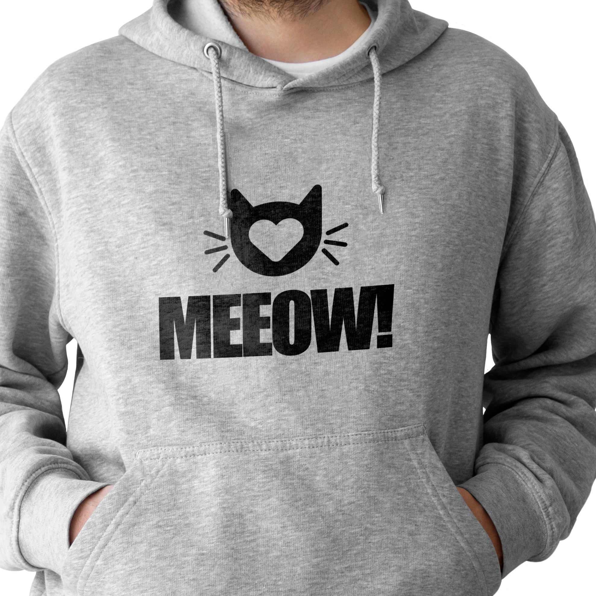 Meeow! Hoodie - Silver