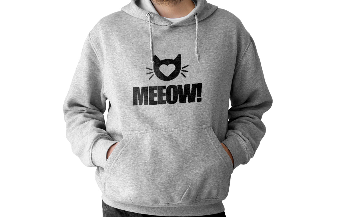 Meeow! Hoodie - Silver