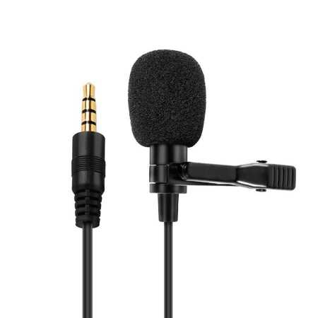 XO MK-F01 3.5mm Clip On Microphone - Black
