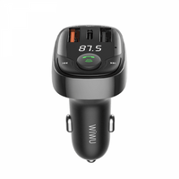 Wiwu pc600 type-c+usbx2 36w quick car charger - black
