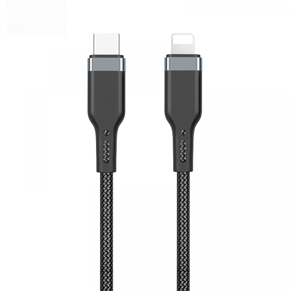 Wiwu pt04 platinum cable type-c to lightning 1.2m - black