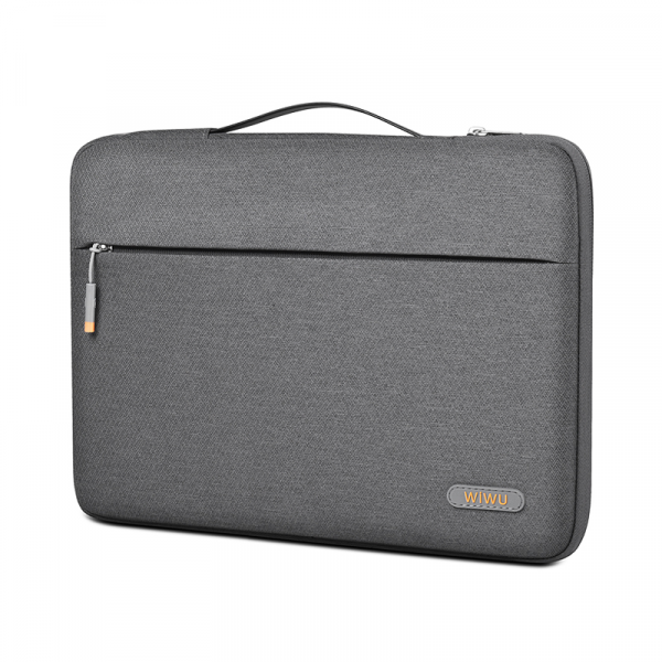 Wiwu pilot water resistant high-capacity laptop sleeve case 13.3"/14''/14.2"  - Grey