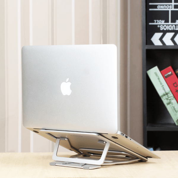 حامل كمبيوتر محمول Wiwu Lohas S100 لأجهزة MacBook/Laptop مقاس 11.6 بوصة إلى 15.4 بوصة - فضي